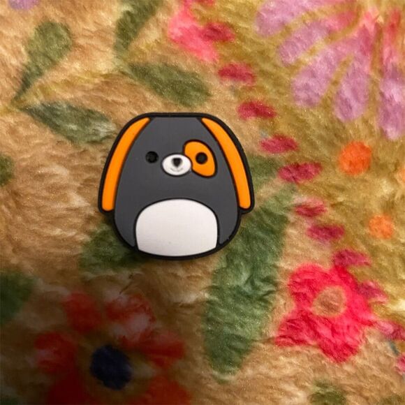 Squishmallow Dog Croc Jibbit Multicolor Cartoon Shoe Charm - Picture 1 of 2